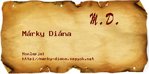 Márky Diána névjegykártya