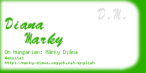 diana marky business card