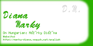 diana marky business card